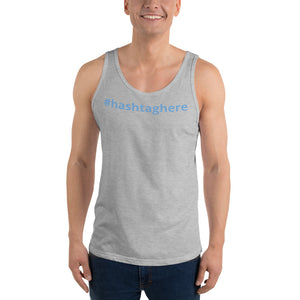 #Custom hashtag Unisex Tank Top